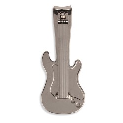 Añade un toque de rock 'n' roll a tu cuidado personal con el cortaúñas de acero inoxidable en forma de guitarra. Diseñador: WITH