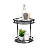 Organiza tu baño o cocina de forma eficiente con este caddy esquinero de 2 niveles, diseñado para aprovechar al máximo el espaci