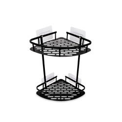 Organiza tu baño o cocina de forma eficiente con este caddy esquinero de 2 niveles, diseñado para aprovechar al máximo el espaci