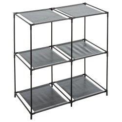 Mantén todo en su lugar con este práctico estante con 4 compartimentos, ideal para organizar artículos en baños, cocinas, habita