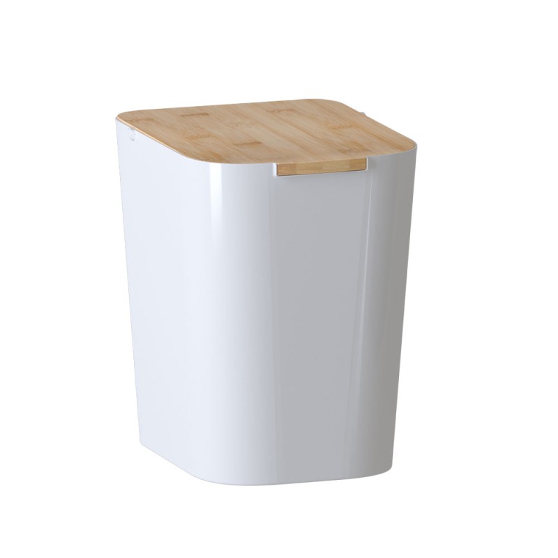 Dale un toque orgánico y elegante a tus espacios con el Bote de Basura Natureo de 5 litros. Su diseño limpio y contemporáneo, co