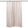 Transforma tu baño en un oasis de tranquilidad con esta elegante cortina ofrece un toque de sofisticación y calidez a tu espacio
