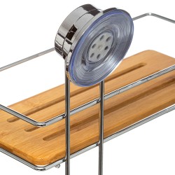Caddy 2 Niveles Venterra De Metal Con Bambu