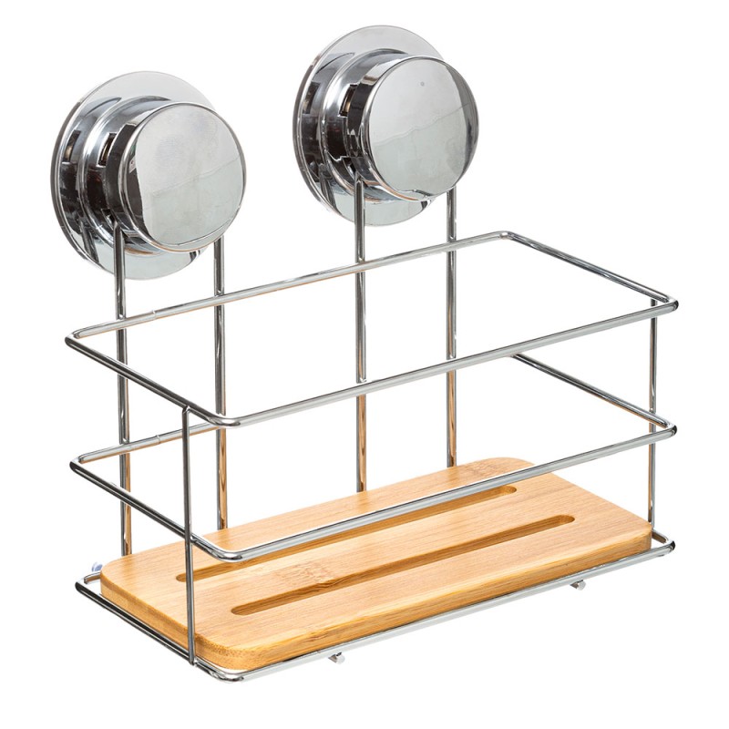 Organiza tu baño de manera práctica y sin perforaciones con el Caddy de Succión. Diseñado para fijarse fácilmente a superficies 