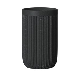 El vaso onyx es un accesorio ideal para el baño, con un diseño contemporáneo en tonos oscuros y textura tipo piedra. perfecto pa
