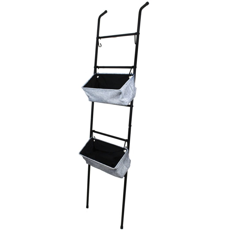 Mantén tu hogar ordenado con estilo con este práctico Rack Organizador con 2 Canastos. Ideal para baños, recámaras, lavanderías 