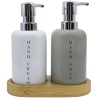El set de 2 dosificadores son ideales para baño, perfectos para jabón líquido, shampoo o loción. Elaborados con materiales durad