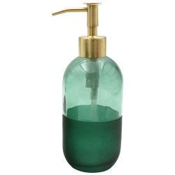 El dispensador cápsula con diseño moderno y compacto, es ideal para jabón líquido o gel antibacterial, su forma ergonómica permi