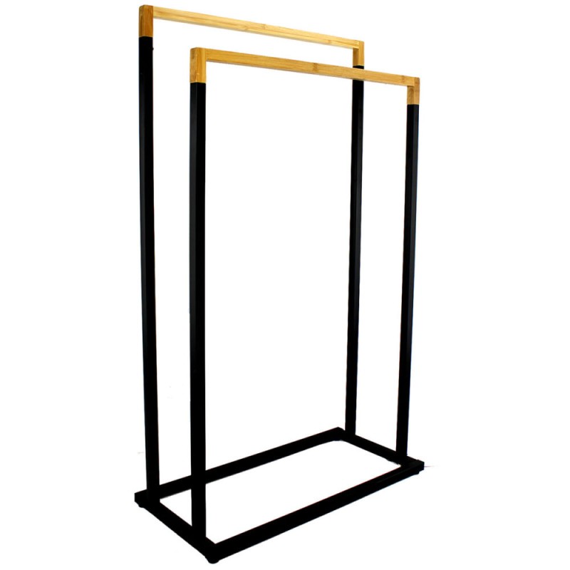 Maximiza el espacio en tu baño con el Toallero Tubular de 2 Niveles, ideal para mantener tus toallas organizadas, secas y siempr