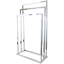 Optimiza el espacio en tu baño con el Toallero Tubular de 3 Niveles, diseñado para colgar y secar varias toallas a la vez de for