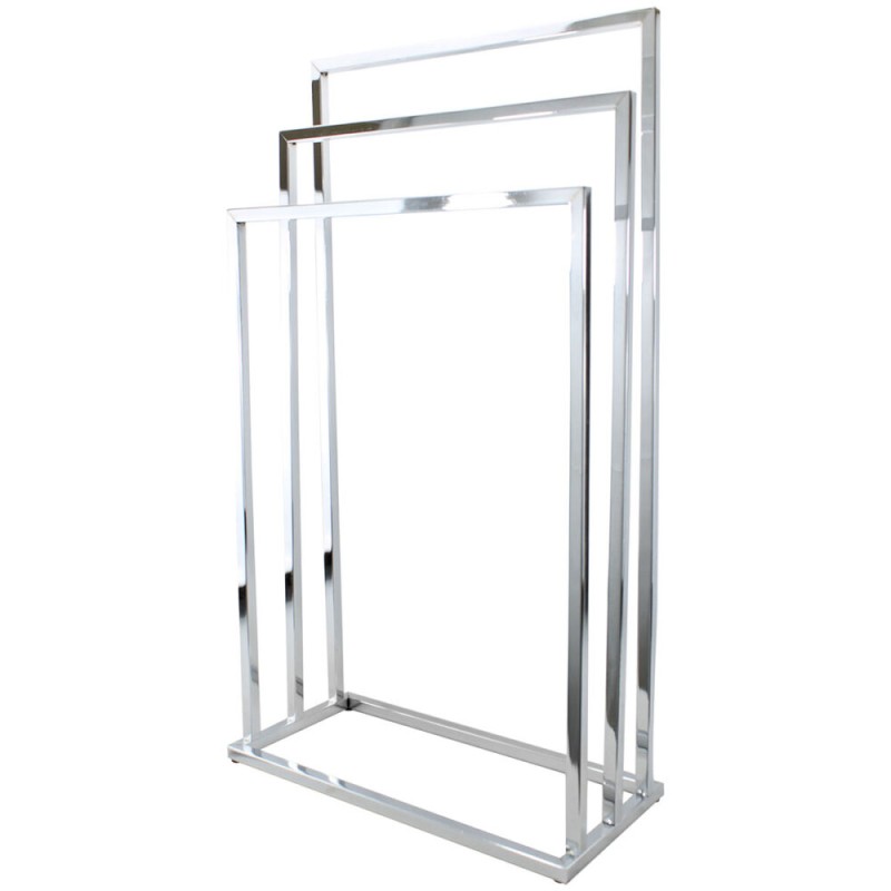 Optimiza el espacio en tu baño con el Toallero Tubular de 3 Niveles, diseñado para colgar y secar varias toallas a la vez de for