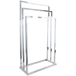 Optimiza el espacio en tu baño con el Toallero Tubular de 3 Niveles, diseñado para colgar y secar varias toallas a la vez de for