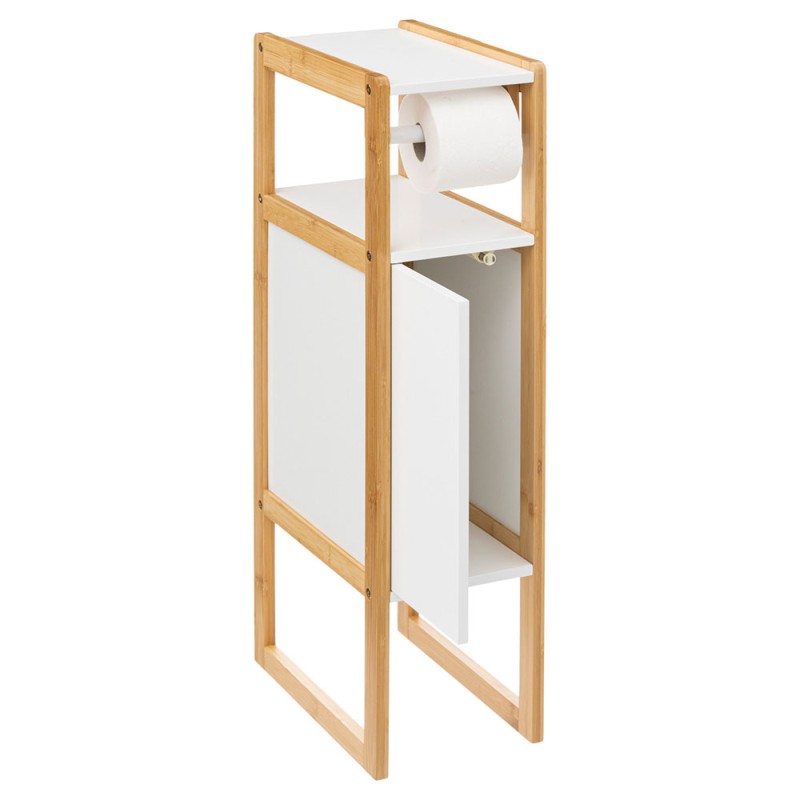 Funcionalidad natural con un diseño moderno. El Portarrollos con Porta Celular Natureo es el accesorio perfecto para complementa