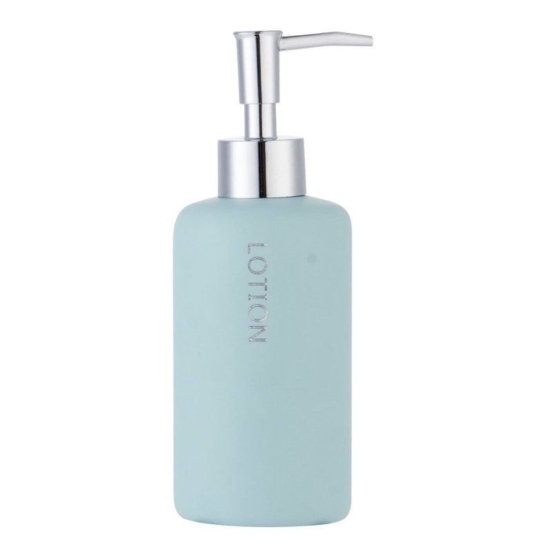 Perfecto para jabón líquido o loción corporal, su diseño minimalista y textura natural lo hacen ideal para baños de estilo conte