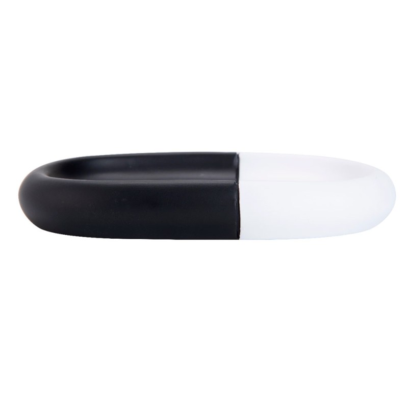 Jabonera Larisa de uso diario, ideal para decoración de tu espacio. Hecha de poliresina. Ideal como complemento de decoración.