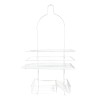 Mantén tu baño siempre organizado con el Caddy de Ducha de 2 Niveles en elegante acabado blanco. Diseñado para colgar fácilmente