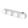 Ideal para colocarse en el espejo de un tocador. Lámpara LED con 4 luces y botón de encendido y apagado. Muy útil para las perso