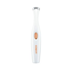 Suaviza y refresca la piel del área alrededor de los ojos con el masajeador vibrador con calentamiento True Glow. Funciona con b