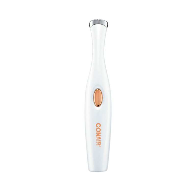 Suaviza y refresca la piel del área alrededor de los ojos con el masajeador vibrador con calentamiento True Glow. Funciona con b