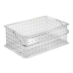 Organiza con elegancia y visibilidad total con la Cesta Organizadora Clarity. Ideal para baños, cocinas, oficinas o tocadores, s