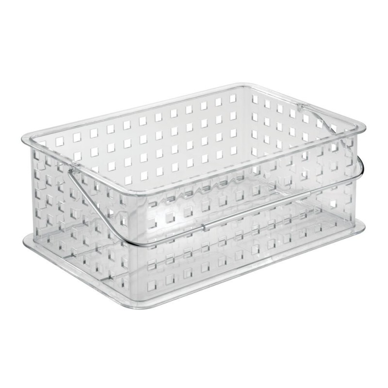 Organiza con elegancia y visibilidad total con la Cesta Organizadora Clarity. Ideal para baños, cocinas, oficinas o tocadores, s