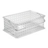 Organiza con elegancia y visibilidad total con la Cesta Organizadora Clarity. Ideal para baños, cocinas, oficinas o tocadores, s