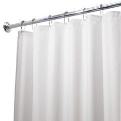 La tela 100% poliéster resistente a las arrugas de alta calidad le da a su bañera o ducha una apariencia elegante. Ideal para ba