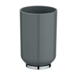 Elegante vaso que sirve para el almacenamiento de cepillos de dientes. Hecho de plástico de alta calidad. Extraordinario combina