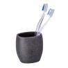 Disfruta del diseño único de este vaso de baño con aspecto suave que añade un aspecto sofisticado y un toque elegante a tu cuart