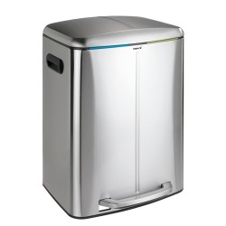 Cubo de basura de alta calidad con función de pedal para la cocina, el baño, el aseo o la oficina. Con pedal extra grande y meca