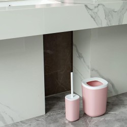 El juego de accesorios de baño de 6 piezas está hecho de plástico duradero y súper fuerte, que es ligero y fácil de limpiar, pue