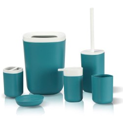 El juego de accesorios de baño de 6 piezas está hecho de plástico duradero y súper fuerte, que es ligero y fácil de limpiar, pue