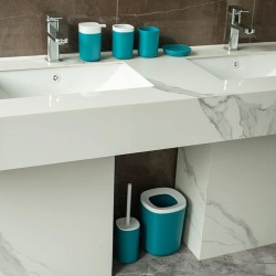 El juego de accesorios de baño de 6 piezas está hecho de plástico duradero y súper fuerte, que es ligero y fácil de limpiar, pue