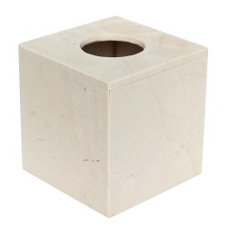 Kleenera de mármol bellagio de excelente calidad para pañuelos, tallado a mano con ranura para despachar pañuelos.