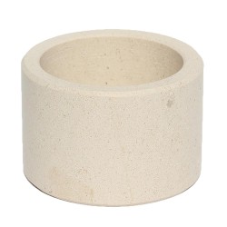 Porta vaso de mármol bellagio fabricado a mano, ideal para decoración del baño para dar un toque maduro y femenino, sin perder l