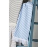 Toalla muy ligera, suave y de rápida absorción. 100% algodón, es ideal para para la decoración de tu baño y por sus textura y te
