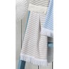 Toalla muy ligera, suave y de rápida absorción. 100% algodón, es ideal para para la decoración de tu baño y por sus textura y te