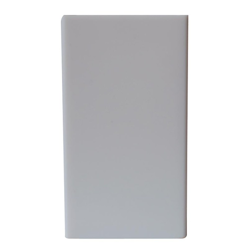 Práctico y funcional vaso cuadrado Wintech blanco, elaborado con 100% acrílico resistente y duradero. Moderno y elegante diseño 