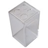El porta cepillos Wintech tiene un diseño cuadrado, con paredes color transparente y con espacio suficiente para hasta 4 cepillo