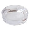 La jabonera Wintech doble pared transparente tiene un diseño redondo , es resistente y fácil de usar. Moderno y elegante diseño 