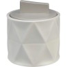 Es un accesorio elegante ideal para almacenar bolas de algodón y otros artículos pequeños.