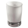 Este hermoso vaso es ideal para enjuagarse los dientes o almacenar brochas de maquillaje, cepillos de dientes y más. Hecho de ce