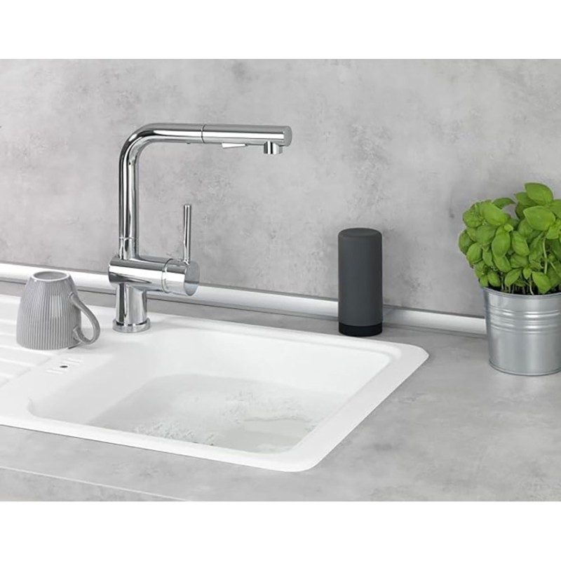 Dispensador Squeeze de jabón y detergente recargable ideal para cocina, baño y aseo para huéspedes. Basta con apretar el dispens