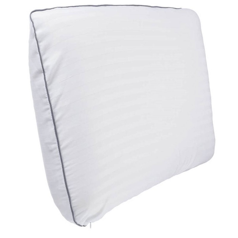 Almohada Estandar en Satin Stripe Blanco de algodón Body Cushion; distribuye de manera efectiva los puntos de presión para propo