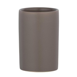 La serie de accesorios de baño Polaris se caracteriza por sus formas modernas y su cerámica de alta calidad. Su color marron apo