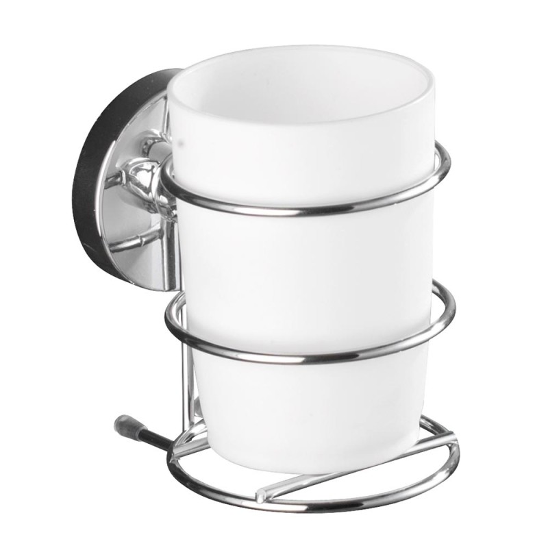 Vaso de dientes vacuum loc de alta calidad para guardar elegantemente los cepillos y la pasta de dientes, se sujeta en todas las