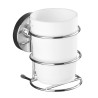 Vaso de dientes vacuum loc de alta calidad para guardar elegantemente los cepillos y la pasta de dientes, se sujeta en todas las