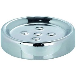El sofisticado acabado cromado agrega elegancia elegante a cualquier baño. La jabonera decorativa es ideal para el baño, el inod