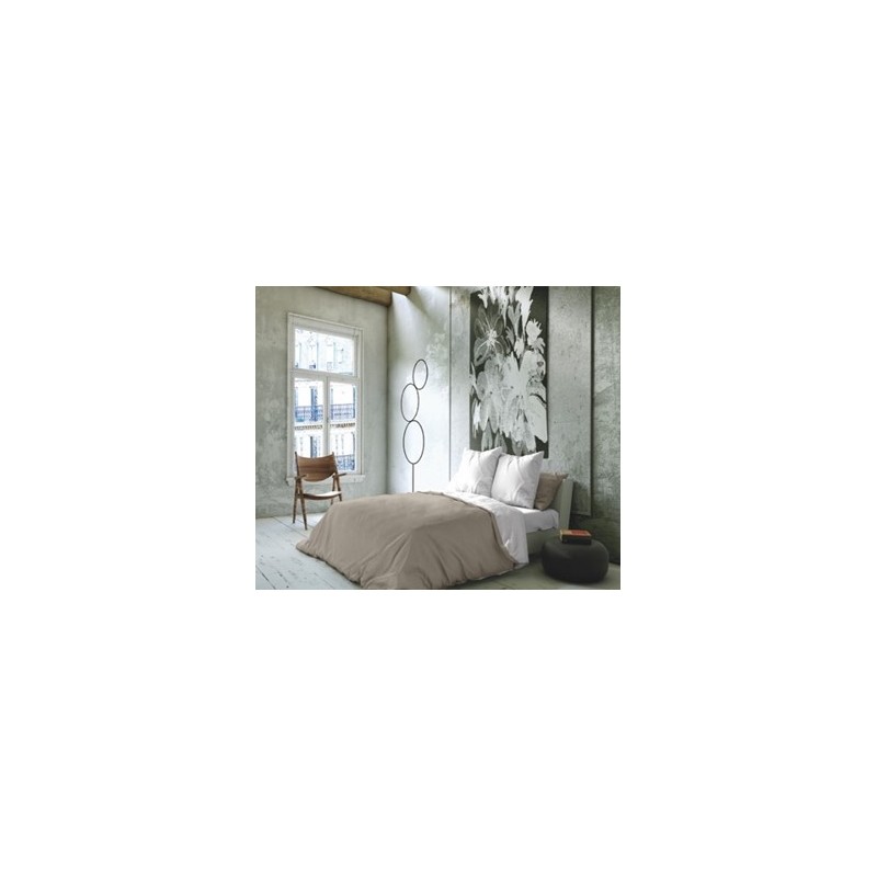 Renueva tu recámara con facilidad gracias a la Funda para Duvet Bicolor tamaño King, diseñada para ofrecerte dos estilos en una 