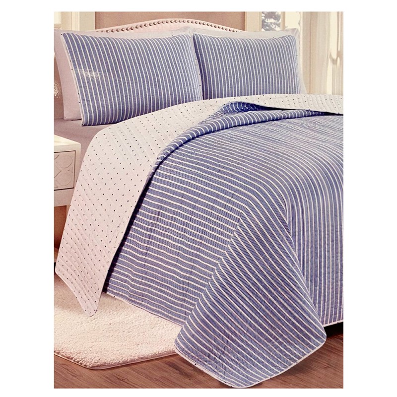 Renueva tu recámara con el Juego de Quilt Marcie tamaño King, diseñado para ofrecer un toque femenino, cálido y sofisticado. Su 